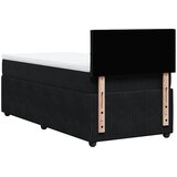 Box spring krevet s madracem crni 100x200 cm baršunasti | shoptok.hr