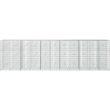  Gabion s žicom debljine 3,5 mm i mrežom 5x10 cm 550x20x150 cm | shoptok.hr
