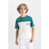 Defacto boy's Crew Neck Color Blocked Short Sleeve T-Shirt | ePonuda.com