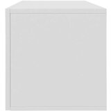  Kutija za pohranu vinilnih ploča bijela 71 x 34 x 36 cm drvena | shoptok.hr