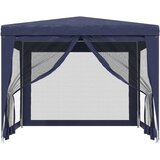  za zabave s 4 mrežasta bočna zida plavi 3 x 3 m HDPE | Eponuda.com