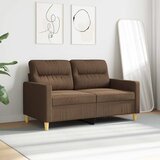  Dvosjed od tkanine smeđi 120 cm | shoptok.hr
