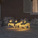  LED Riječni jeleni 4 pcs Zlatno tkanina | shoptok.hr