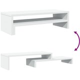  Stalak za monitor bijeli 54 x 22 x 15 cm od konstruiranog drva | shoptok.hr