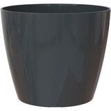  PE NOTRANJI LONEC SAN REMO GLOSSY ANTRACIT 36CM S KOLEŠČKI | Shoptok.si