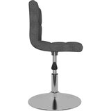 vidaXL Vrtljiv jedilni stol temno sivo blago, (20940502) | Shoptok.si