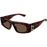 Alexander Mcqueen AM0471S 002 ONE SIZE (53) Havana/Rjava Cene