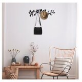 WALLXPERT Zidna vješalica Bahar WSH-018, crna Cijene