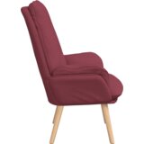 vidaXL Opustajuća Stolica Vino Crvena Tkanina | shoptok.hr