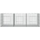  Kavez za zečeve s 3 panela 163x79x54 cm od pocinčanog željeza | shoptok.hr