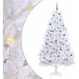  Umjetno božićno drvce s nogom Bijela 210 cm PVC i čelik | shoptok.hr