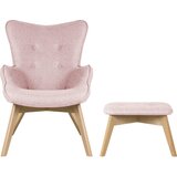 Ropez Svetlo rožnat fotelj z naslonjalom za noge Niko – | Shoptok.si
