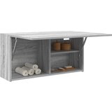 vidaXL Kopalniška stenska omarica siva sonoma 80x25x40 cm inž. les Cene