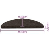  Samoljepljivi otirači za stepenice 15 kom 56x17x3 cm antracit | shoptok.hr