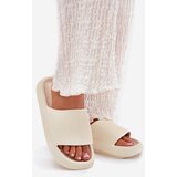 Boto Women's Lightweight Foam Slippers On Thick Sole Ecru Querceria | Shoptok.si