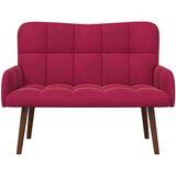 SOFA za dvije osobe Vinska crvena 115 x 61 x 87 cm Baršun | shoptok.hr