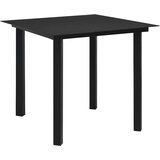  5-dijelni vrtni blagovaonski set od PVC ratana crni | shoptok.hr