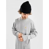 Carhartt WIP Chase Majica z dolgimi rokavi grey heather / gold Cene