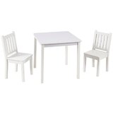 Kinder_Home dečiji drveni sto sa 2 stolice, set za učenje, crtanje, igru, jelo - beli ( TF-6644-V ) Cene