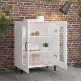  Komoda bela 69,5x34x90 cm inženirski les, (20654931) | Shoptok.si
