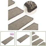 The Living Store Samolepilne preproge za stopnice 15 kosov 65x21x4cm sive in bež - Preproga Za Stopnice, (21738422) | Shoptok.si