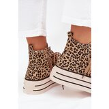 EVENTO Women's Sneakers With Ribbon And Zipper On Platform Panther Mavara | shoptok.hr