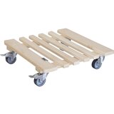 Wagner Pomični podstavek za lončnice PIANO, les, nosilnost 200 kg, DxŠ 380 x 380 mm, naravne barve | Shoptok.si