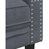  Kavčna garnitura Temno siva Žamet - - Siva - 71.1 - | Shoptok.si