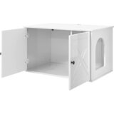  Mačja Kuća Sjajno bijelo 85 x 55 x 50 cm Konstruirano drvo | shoptok.hr