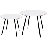 The home deco factory Klubske mizice PLUTON X2 Bela | Shoptok.si