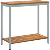 Vanjski stol s pohranom Prirodna i siva 80 x 35 x 75 cm | shoptok.hr