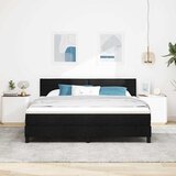  s opruga kutije s uzglavljem Crna 180 x 200 cm tkanina | shoptok.hr