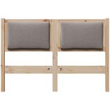 vidaXL uzglavlje ostalo smeđa 120 cm masivna borovina | shoptok.hr