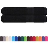 vidaXL Ručnici za saunu 2 kom crni 80x200 cm 360 gsm 100 % pamuk | shoptok.hr
