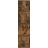  Stalak za CD-ove 4 kom. Dimljeni hrast 40 x 17 x 17 cm | shoptok.hr