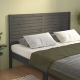  Uzglavlje za krevet sivo 206 x 4 x 100 cm od masivne borovine | shoptok.hr