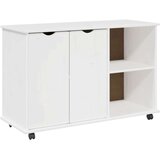  Gležnji kabinet Bela 100 x 39 x 65,5 cm Masivno borovo les, (5000232316) | Shoptok.si