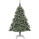 vidaXL Umestno božično drevo med 300 LED Zelena 126 x 126 x 180 cm | Shoptok.si