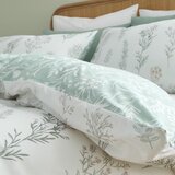 Bianca Bela/zelena 3-delna posteljnina za zakonsko posteljo/podaljšana iz bombažnega perkala 230x220 cm Wild Flowers – | Shoptok.si