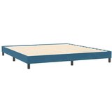 Box Spring krevet bez madracem tamnoplavi 200x210 cm baršun | shoptok.hr