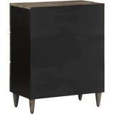 vidaXL Komoda 2 kom svijetlosiva 60x33,5x75 cm Puno drvo Mango | shoptok.hr
