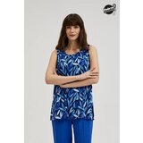 Moodo Women's tank top with print - navy blue Cene
