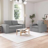  Set sofe 2 pcs Svijetlo siva 162 x 80 x 82 cm tkanina | shoptok.hr