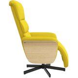  Naslonjač od tkanine s osloncem za noge svjetložuti | shoptok.hr