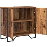 vidaXL s policom s pohranom s vratima Smeđa 78 x 35.5 x 74.5 cm Konstruirano drvo | shoptok.hr