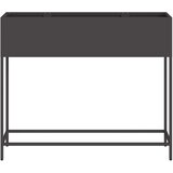  Povišeni Vrtni Planter Crna 100 x 26 x 82 cm Čelik | shoptok.hr