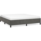 The Living Store Posteljni okvir temno siv 160x200 cm žamet - Posteljni Okvir, (21488468) | Shoptok.si