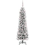 vidaXL Umestno božično drevo med 300 LED Zelena in bela 180 cm | Shoptok.si