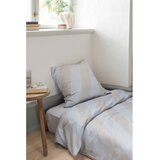 Mette Ditmer Denmark Svijetlo siva/bež posteljina za krevet za jednu osobu od pamučnog satena 140x200 cm Diagonal – | shoptok.hr
