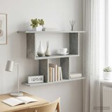  Polica na zidu Betonska siva 80 x 15 x 50,5 cm | shoptok.hr